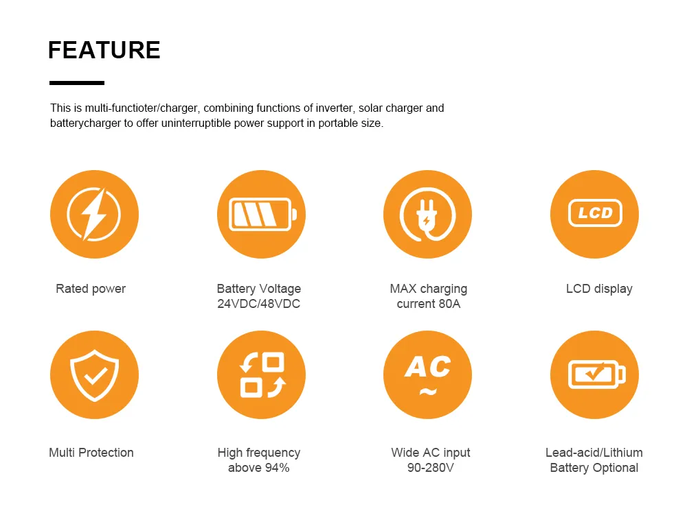 ISGC-T series Hybrid solar inverter