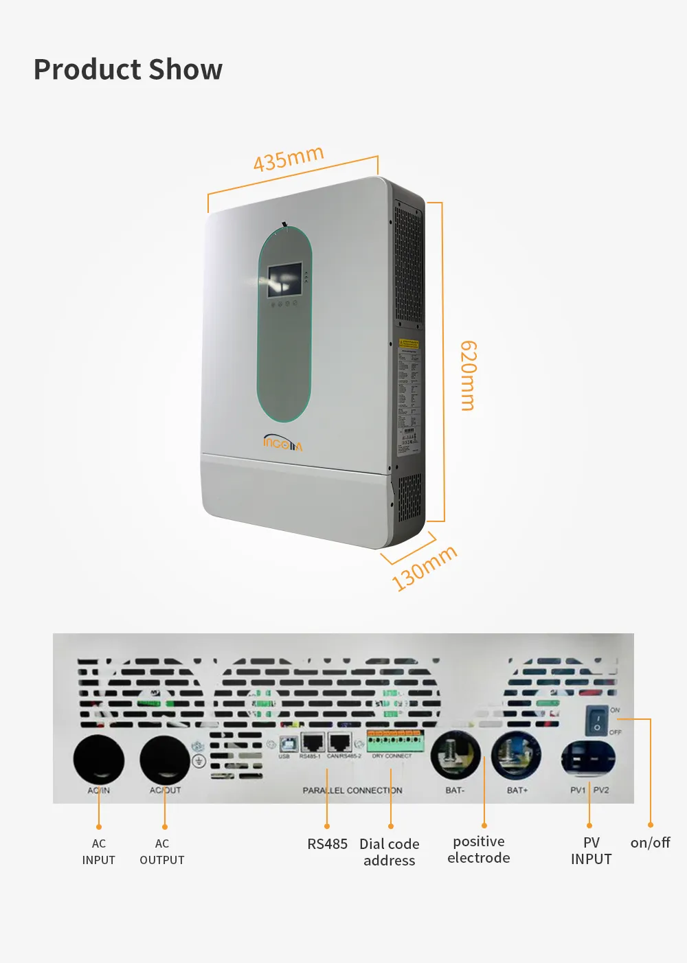 ISGC-T series Split Hybrid solar Inverter